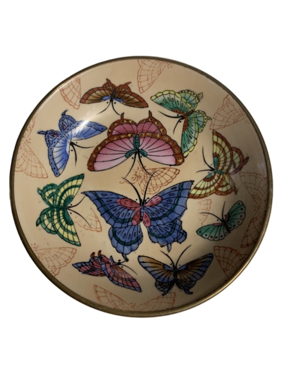 Unbranded Decor Butterfly Motif Decorative bowl wall hanger